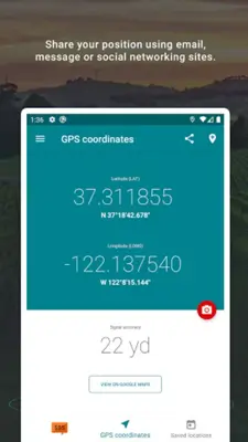 My GPS Coordinates android App screenshot 10