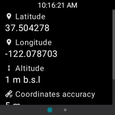 My GPS Coordinates android App screenshot 1