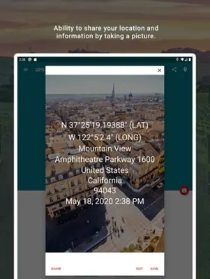 My GPS Coordinates android App screenshot 2