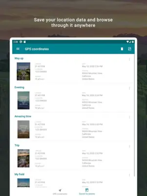 My GPS Coordinates android App screenshot 3