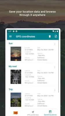 My GPS Coordinates android App screenshot 8